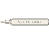 Wera 800/0 Inserti Micro per viti a taglio, 0.3 x 1.5 x 30 mm
