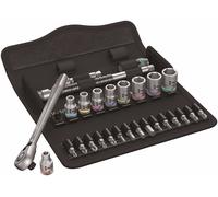 Wera 8100 SA 11 Set Chiavi a Bussola Serie Zyklop 1/4" SAE 28 Pezzi