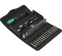 Wera 8100 SA 15 Zyklop Comfort 0.6cm Cricchetto Presa Set SAE 28Pc