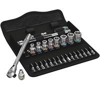 WERA 5004018001 - Set di chiavi a tubo, multi, 1/4'', 28 pezzi, metallo Zyklop