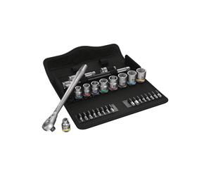 WERA 8100 SB 11 Zyklop Metal Imp 3/8 Set bussole e inserti 29 pezzi