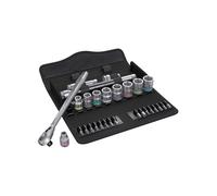 Wera Set bussole 8100 SB 8 Zyklop Metal - cricchetto 3/8", levetta per inversione, metrico, 29 pz