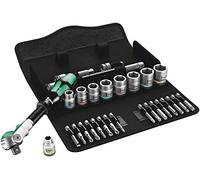 Wera Set attrezzi 8100 SB 9 Zyklop Speed – Cricchetto 3/8" con cuscinetto 29 pezzi Nero/Verde