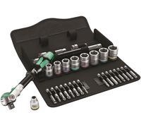 Wera Set attrezzi 8100 SB 9 Zyklop Speed – Cricchetto 3/8" con cuscinetto 29 pezzi Nero/Verde