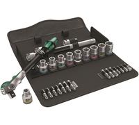 WERA 05004076001 - Set di chiavi a tubo, assortite, 1/2'', 28 pezzi, Zyklop Speed