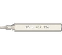 Wera 867/0 Inserti Micro per viti ad incavo TORX®, TX 4 x 30 mm