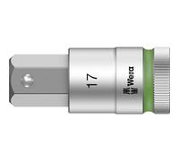 Wera, 8740 C HF Zyklop Bussole a inserto con attacco da 1/2" con ritegno vite, 17.0 x 60 mm