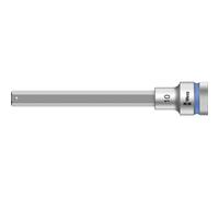 Wera, 8740 C HF Zyklop Bussole a inserto con attacco da 1/2" con ritegno vite, 10.0 x 140 mm