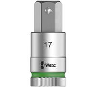 Wera, 8740 C HF Zyklop Bussole a inserto con attacco da 1/2" con ritegno vite, 17.0 x 60 mm