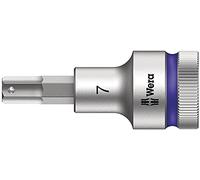 Wera, 8740 C HF Zyklop Bussole a inserto con attacco da 1/2" con ritegno vite, 7.0 x 60 mm