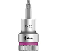 Wera, 8767 C HF TORX TORX Zyklop Bussole a inserto attacco da 1/2" con ritegno vite con, TX 20 x 60 mm