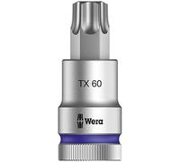 Wera, 8767 C HF TORX TORX Zyklop Bussole a inserto attacco da 1/2" con ritegno vite con, TX 60 x 60 mm