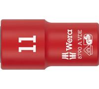 Wera 8790 A VDE Zyklop Bussole, isolate, con attacco da 1/4", 11 x 41 mm