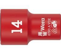 Wera 8790 A VDE Zyklop Bussole, isolate, con attacco da 1/4", 14 x 41 mm