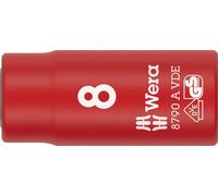 Wera 8790 A VDE Zyklop Bussole, isolate, con attacco da 1/4", 8 x 41 mm