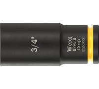 Wera 8790 B Impaktor Deep Bussole con attacco da 3/8", 3/4" x 63 mm