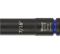 Wera 8790 B Impaktor Deep Bussole con attacco da 3/8", 7/16" x 63 mm