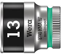 Wera, 8790 HMA HF Bussola per cricchetto Zyklop con attacco da 1/4" con ritegno vite, 13,0 mm