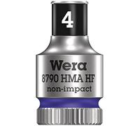 Wera, 8790 HMA HF Bussola per cricchetto Zyklop con attacco da 1/4" con ritegno vite, 4,0 mm