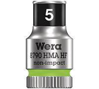 Wera, 8790 HMA HF Bussola per cricchetto Zyklop con attacco da 1/4" con ritegno vite, 5,0 mm