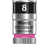 Wera, 8790 HMA HF Bussola per cricchetto Zyklop con attacco da 1/4" con ritegno vite, 8,0 mm
