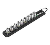 WERA 05003883001 - Steckschlüsselsatz, Belt 4, Außensechskant, 1/4”, 10