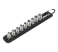 WERA 05003883001 - Steckschlüsselsatz, Belt 4, Außensechskant, 1/4”, 10