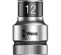 Wera, 8790 HMC HF Bussola per cricchetto Zyklop con attacco da 1/2" con ritegno vite, 12.0 mm
