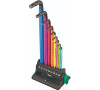 Wera 950/9 Hex-Plus Multicolor 3 Set Chiavi Esagonali Metriche 9 Pezzi