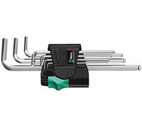 Wera, 950 PKL/7 SM N Assortimento di chiavi a L, metriche, cromate, 7 pezzi