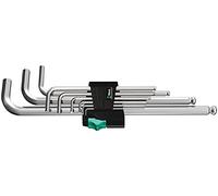 Wera, 950 PKL/9 SM N Assortimento di chiavi a L, metriche, cromate, 9 pezzi