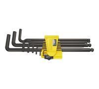 Wera, 950 PKL/9 SZ N Assortimento di chiavi a L, in pollici, BlackLaser, 9 pezzi