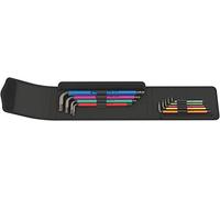 Wera, 950 SPKL/9 SZMulticolour Assortimento di chiavi a L, in pollici, BlackLaser, 9 pezzi