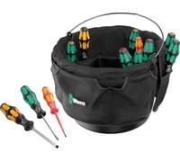 Wera 9559 Inserto tessile per secchio con set di giraviti 1, 13 pezzi