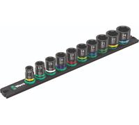 Wera 9607 Magnetic Rail B Impaktor 1 Socket Set 1cm Guida Metrica 05005451001