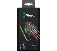 WERA 967SPKL9 - Set di chiavi a brugola, Torx, TX8-TX40, 9 pezzi, multicolore