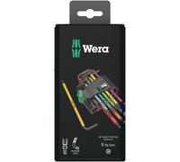 Wera, 967 SPKL/9 Assortimento di chiavi a L per viti TORX BO Multicolour, BlackL
