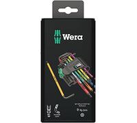 WERA 967SPKL9 - Set di chiavi a brugola, Torx, TX8-TX40, 9 pezzi, multicolore