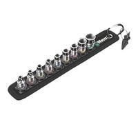 Belt A 1 Set di bussole, chiave combinata "Nero, Set di bussole, 1/4"", Metrico, 9 testina/e, 4,4.5,5,5.5,6,7,8,10,13 mm, 1/4"""