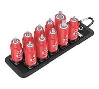 Wera – Set inserti-bussola Zyklop – attacco quadro 3/8" VDE isolati – 10 pezzi