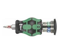 WERA 05004179001 - Portapunte manuale con 7 punte, acciaio inox