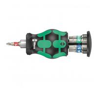 WERA 05004179001 - Portapunte manuale con 7 punte, acciaio inox