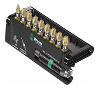 WERA BIT-CHECK 10 PZ BITORSION 2 05347153001 KIT INSERTI PARTI CROCE POZIDRIV