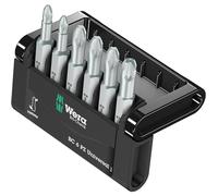Wera Kit inserti Mini-Check PZ 50 mm 05056471001, 6 pezzi Croce Pozidriv