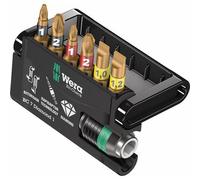 WERA BIT-CHECK 7 DIAMOND 1 05057416001 KIT INSERTI PARTI CROCE POZIDRIV
