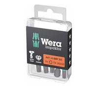 WERA Bit Impaktor per viti TX, 1/4" E 6,3 Set con 5pz., Impronta TX: TX30 Quantità:5