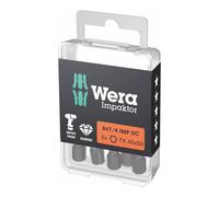 WERA Bit Impaktor per viti TX, 1/4" E 6,3 Set con 5pz., Impronta TX: TX40 Quantità:5