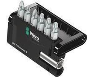 Wera Bit-set in 7 parti Bit-check 7 Universal 4 05135810001 Kreuzschlitz Phillips, Kreuzschlitz Pozidriv, Inner-Torx (051358100 NEW