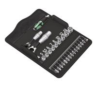WERA 05135918001 - Set chiavi a tubo, Mini, 1/4'' e 1/4'' esagonali, 11 pezzi