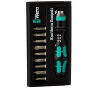 Kompakt 10 Set Cacciavite a cricchetto, Set di bit Nero/Verde, Nero